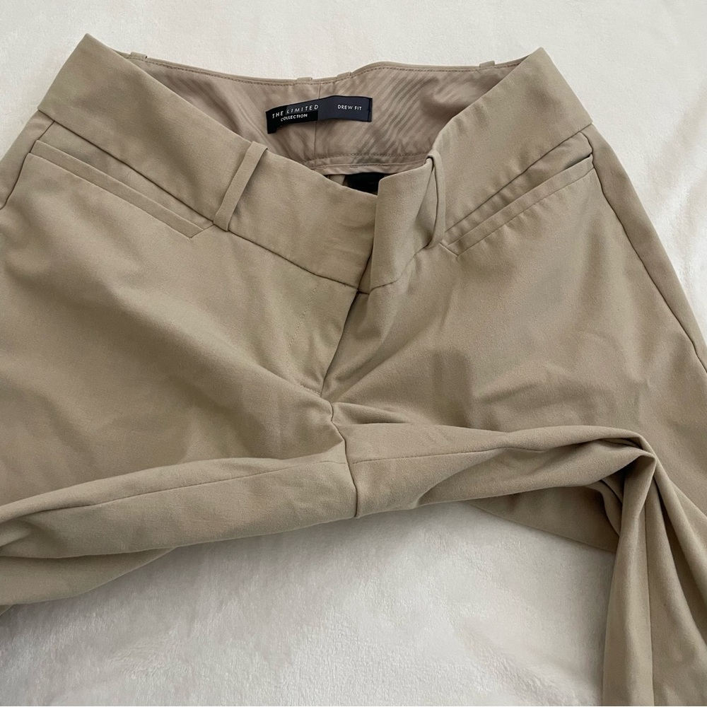 The Limited Drew Fit Beige Career Pants Women's 4R Straight Leg Office Business - Picture 5 of 11